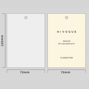 Etiquetas colgantes personalizadas de algodón y lino de lujo con tarjeta transparente Etiquetas con logotipo personalizado para ropa, bolsos y zapatos de mujer - Product Image 5