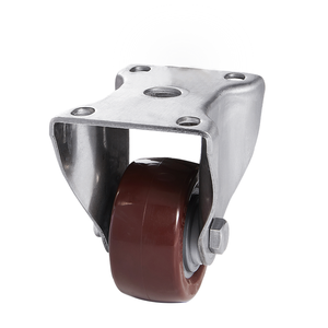 3/4/5inch <span class=keywords><strong>pu</strong></span> Rollen Hochwertiges mittelschweres Edelstahl-Lenkrad mit Fabrik preis - Product Image 3