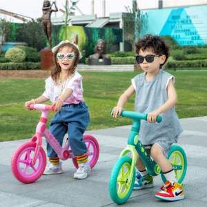 Vélo d'équilibre sans pédale pour enfants de 2 à 5 ans-comprend un coussin de sécurité, un siège rembourré, des mini poignées et des pneus sans crevaison - Product Image 1