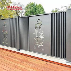 Panneaux de clôture modulaires en aluminium Latte horizontale Cour Jardin Extérieur Intimité Clôture métallique Clôture en aluminium - Product Image 1