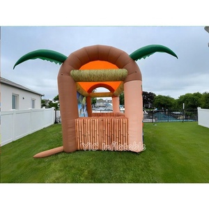 Bar Tiki Gonflable Professionnel d'Extérieur avec Palmiers pour Fêtes au Bord de la <span class=keywords><strong>Piscine</strong></span>, Durable - Product Image 4