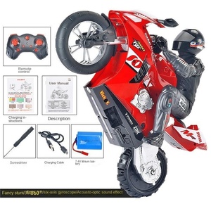 AiJH Motocicleta RC 1:6 con Autoequilibrio, Control Remoto y Giroscopio <span class=keywords><strong>de</strong></span> 6 Ejes, Moto RC <span class=keywords><strong>de</strong></span> Pie, Juguete <span class=keywords><strong>de</strong></span> Motocicleta RC - Product Image 5