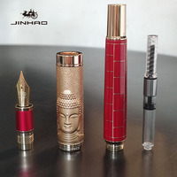 Stylo plume de luxe Jinhao Wudao, stylo plume en métal chinois, bouchon rotatif, écriture fluide, stylo de calligraphie