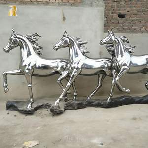 Escultura de <span class=keywords><strong>Caballo</strong></span> Árabe de Acero Inoxidable Grande, Diseño Personalizado RELONG, para Decoración de Exteriores - Product Image 3