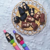 Manik-Manik Silikon 3D Gorila Terbaru untuk Pembuatan Perhiasan Gantungan Kunci Pulpen yang Dapat Dihiasi Manik-Manik