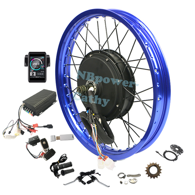 Super Power QS Motor 3000W 205 BLDC Spoke Hub Motor Electric Bicycle Kit Ebike E Bike with 80A Sanvoton Controller