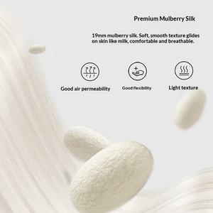 <span class=keywords><strong>Pijamas</strong></span> de Manga Larga para Hombre, Otoño-Invierno, 100% Seda de Morera de Alta Calidad, 19mm, Transpirables, Ropa Cómoda para el Hogar - Product Image 4