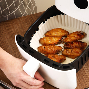 Reusable <b>Silicone</b> <b>Air</b> <b>Fryer</b> Basket <b>Silicone</b> <b>Air</b> <b>Fryer</b> Pot Round <b>Air</b> <b>Fryer</b> <b>Liner</b> With Food-grade Material - Product Image 3