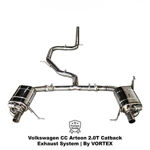 ระบบท่อไอเสียแบบ Catback พร้อมวาล์ว Vortex SS304 สำหรับรถยนต์ Volkswagen VW CC Arteon 2.0T TSI ปี 2018-2023 ชุดแต่งสปอร์ตแบบติดตั้งได้โดยตรง - Product Image 1