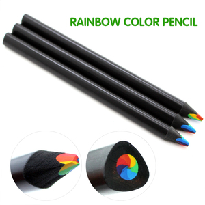 Crayons magiques en bois de haute qualité, taille jumbo, 5,0 mm d'épaisseur, multicolores, avec film arc-en-ciel, pour cadeau promotionnel - Product Image 2
