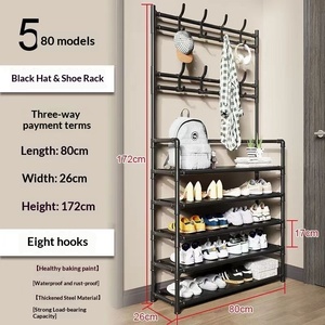 <span class=keywords><strong>Perchero</strong></span> Plegable para Zapatos con Ganchos y Colgadores, Estante de Almacenamiento para Ropa y Bolsos, para Dormitorio, el Más Vendido al por Mayor en 2024 - Product Image 5