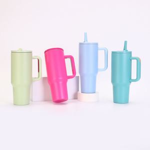 40oz H5.0 Handle <b>Travel</b> Car <b>Mug</b> Vacuum Tumbler <b>Lid</b> Straw Non-Slip ODM OEM Custom Color - Product Image 3