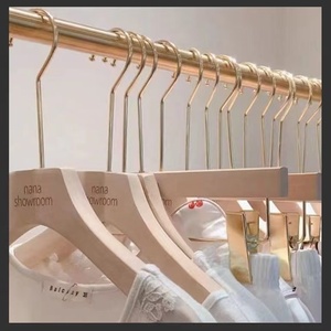 Premium Wooden Velvet Hanger Durable Suit Coat Cleaning Bag Hanger with Custom Logo Wood Hangers - Product Image 3