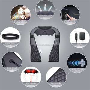 Masajeador de cuello Shiatsu de doble función Luyao, amasado y golpeteo con función de calor, masajeador de espalda - Product Image 4