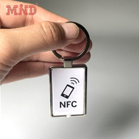 Benutzer definierte 13 56MHz Smart Hotel Schlösser Tür Zugangs kontrolle Schlüssel anhänger RFID Schlüssel anhänger Epoxy Schlüssel bund