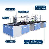 CARTMAY Mesas de Laboratorio de Diseño Chino Moderno en Metal/Madera, Tamaños Personalizados, Muebles Escolares, Mesas de Laboratorio de Química y Física