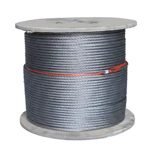 Cuerda de alambre de acero inoxidable AISI, alta resistencia, 304, 7x19, 26mm