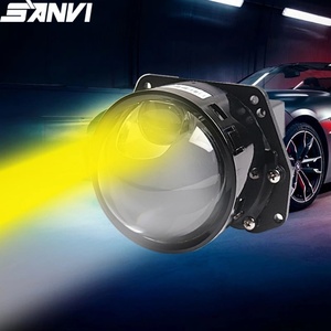 Car Universal 3.0 Inch Bi <b>Led</b> <b>Projector</b> Lens Headlight 6000K <b>LED</b> Headlamps with Long Distance 500 Meters Lighting Auto Lighting - Product Image 2