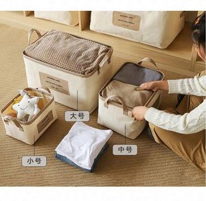 Bathliving Room <b>Storage</b> Foldable Durable Modern Style Fabric Bedroom <b>Large</b> Capacity Home Furniture <b>Basket</b> - Product Image 5