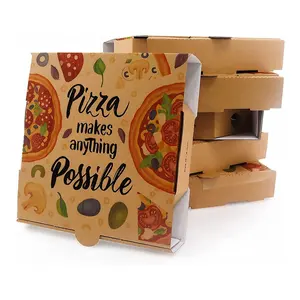 Wholesale Pizza Box Package Carton Supplier Custom Design Printed Packing Cheap Pizza Boxes With Your Own Logo