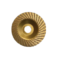 Rectifieuse en spirale haute performance Tacar outils en acier OEM personnalisables pierre de Quartz en marbre disque abrasif brasé sous vide fin