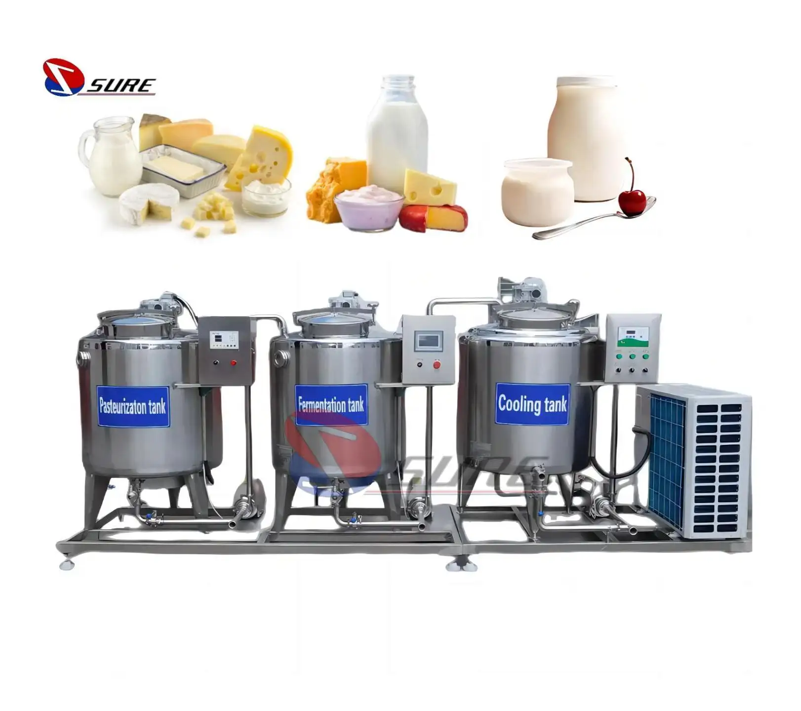 Schlussverkauf kleine Molkerei Joghurt-Verarbeitungsanlage / Joghurt-Produktionsanlage / Joghurt-Herstellungsmaschine