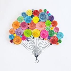 Ventes chaudes 2020 : Motifs <span class=keywords><strong>de</strong></span> <span class=keywords><strong>quilling</strong></span> en papier écologiques et non toxiques, décoratifs faits à la main pour débutants SCHOOLPLUS S30077 Personnalisable - Product Image 1