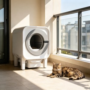 Commercial Grade Automatic Litter <b>Box</b> Caixa de Areia ABS Plastic Anti Leakage Deodorizing Practical For Pet Shop And Family Use - Product Image 1