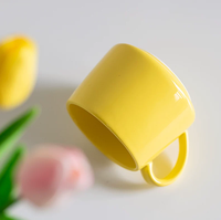 Mug Keramik Porselen Kapasitas Besar Warna Pink Lucu Bentuk Perut Ramah Lingkungan untuk Pasangan, Dapat Dikustomisasi Logo dan Pola