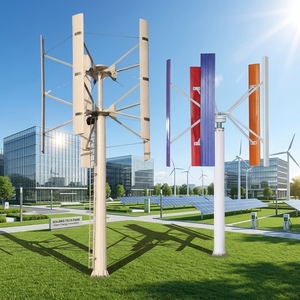 Generador Eólico Híbrido de Eje Vertical de 50 kW para Conexión a Red y Uso Aislado, con Diámetro de Rotor de 5.8m, H-50kw 30kw Vertical - Product Image 1
