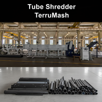 Trituradora de Tubos TerruMash Personalizada de 60KW con Bomba para Reciclaje de Plástico, Solución Tecnológica