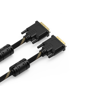 สายเคเบิล DVI DVI-DVI 1.5M สายถักเคลือบทองแบบมีชีลด์ ชาย-ชาย สำหรับจอภาพ รองรับวิดีโอ 1080P - Product Image 5