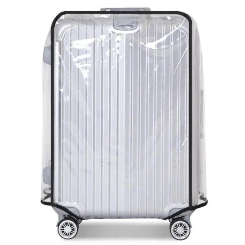 सूटकेस कवर रोलिंग सामान कवर रक्षक स्पष्ट पीवीसी धूल सबूत सूटकेस कवर सामान पर ले जाने के लिए