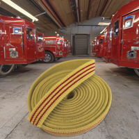 Vente en gros de sangle élastique en aramide résistante aux hautes températures, 20 mm * 3,8 mm, jaune, corde de sécurité pour pompiers