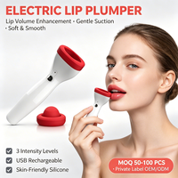 Appareil de beauté portable électrique à 3 niveaux de succion pour repulper les lèvres, rechargeable, en ABS, pour femmes, usage domestique