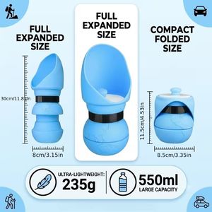 Portable Foldable Pet Water <b>Bottle</b> Silicone Travel <b>Drinking</b> Bowl for <b>Dogs</b> and Cats Outdoor Walking - Product Image 6