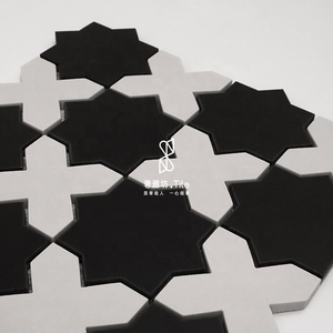 Fabrika fiyat beyaz ve siyah doğa mermer mozaik banyo yüzme havuzu çiçek için DUVAR KAROLARI - Product Image 2