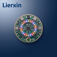 Nettoyant facial ENIG à vibrations ultrasoniques, appareil de beauté LED FR-4 Tg150, PCB 2 couches piézoélectrique 28kHz, thérapie photonique rouge, bleue et proche infrarouge