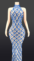 NOVANCE Y2360-E 2022 Vêtements pour femmes Vendeur Robe de soirée sexy dos nu rouge avec strass pour la fête des mères Suprises