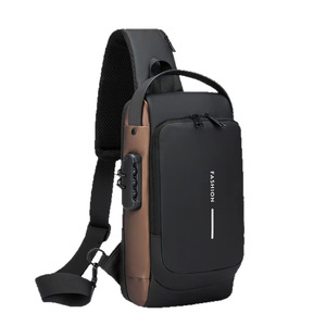 Tas selempang sepeda motor tahan air pria penjualan laris 2025 tas selempang sepeda dengan kunci Logo kustom USB tas selempang <span class=keywords><strong>anti</strong></span>-maling - Product Image 5