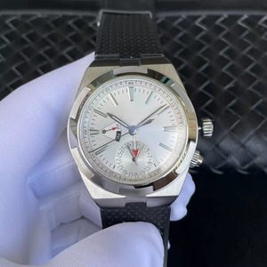 Nouvelle Tendance : Montre Exquise à Boîtier en Acier, Cadran Blanc, Bracelet en Caoutchouc Noir, Remontage Automatique, Double Fuseau Horaire AM/PM, Date Lumineuse, Prête à l'Expédition 2026 - Product Image 2