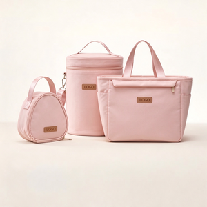Best Selling Stylish Polyester Waterproof Large Capacity Lunch Bag Cooler Insulated Storage <b>Handbag</b> for Picnics Wholesale <b>Kids</b> - Product Image 2