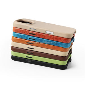 Etui de téléphone en <span class=keywords><strong>cuir</strong></span> véritable Etui en <span class=keywords><strong>cuir</strong></span> pour téléphone portable Couvre Celulares avec anneau magnétique - Product Image 1