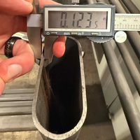 Tuyau en acier personnalisé ASTM A106/A53 Q345/Q195 1020, tube en acier ovale galvanisé à chaud S355 de 6 m