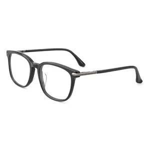 YC 2024镜架光学眼镜太阳穴透明金属近视眼镜批发定制眼镜架醋酸纤维眼镜