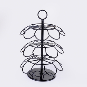 Support rotatif en métal <span class=keywords><strong>pour</strong></span> capsules de café <span class=keywords><strong>Gusto</strong></span> <span class=keywords><strong>Dolce</strong></span> 27 dosettes en fer-Style assemblé - Product Image 2