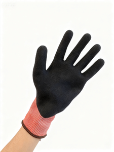 Guantes de Trabajo de Felpa Acrílica de Calibre 13 + Nailon, Directo de Fábrica, Cálidos y Cómodos, Guantes de Protección Laboral Resistentes a Cortes y Pinchazos - Product Image 3
