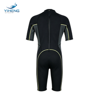 Combinaison de plongée en néoprène pour homme, manches courtes, 3 mm, fermeture éclair au dos, pour la voile et le surf
