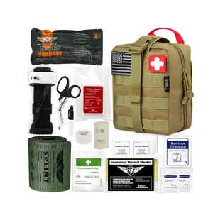 Wholesale Camouflage EDC Hiking IFAK First Aid Trauma Kit Emergency Tactical Pouch with Tourniquet