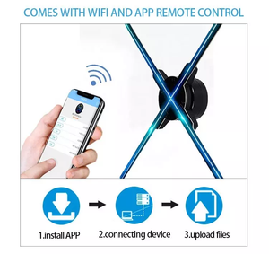 Máy Chiếu Màn Hình Ba Chiều LED 1920*1080 42Cm 52Cm 65Cm 100Cm 150Cm 180Cm Quạt Ba Chiều Quảng Cáo 3d - Product Image 5